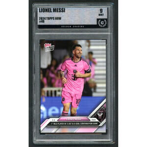 2024 Topps Now MLS #46 Lionel Messi Inter Miami FC Graded Mint 9